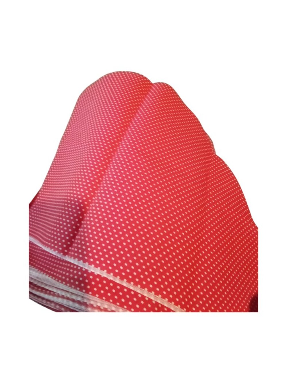 Red Polka Dot Fabric for Sewing Crafts - 31 Pieces @ 17" x 6"